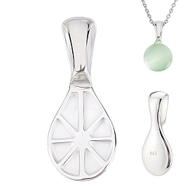 1 шт. 925 плоские клеевые накладки из стерлингового серебра