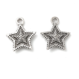 Tibetan style Alloy Charms, Star