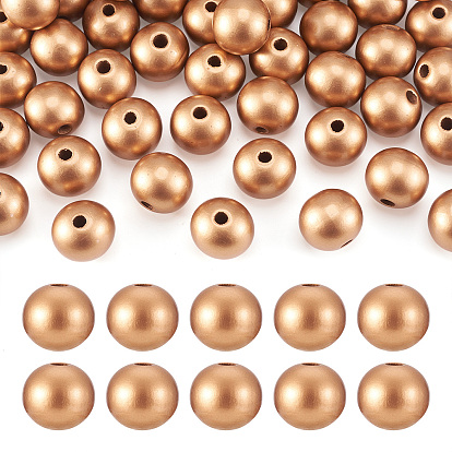 Природных шарики древесины, без свинца, окрашенные, круглые