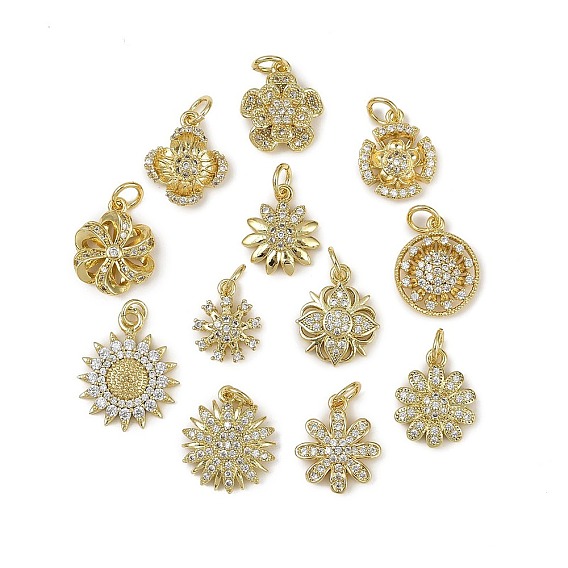 Латунные микро проложить кубического циркония подвески, , долговечный, без кадмия и без свинца, стойки покрытие, с целью перехода в кольце