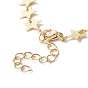 Brass Star Link Chain Bracelet Making, with Lobster Clasp, for Link Bracelet Making