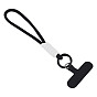 1Pc Polyester Mobile Straps, with Alloy Clasps, 1Pc Cloth Mobile Phone Lanyard Patch