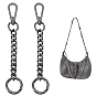 2 шт. железная цепь для сумки-удлинителя, с поворотными застежками сплава, аксессуары для замены сумок