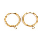 304 серьги с обручем из нержавеющей стали, с горизонтальной петлей, кольцо