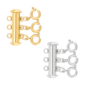 2 шт. 2 цвета 304 застежки-замки из нержавеющей стали, с застежками пружинного кольца, трубка