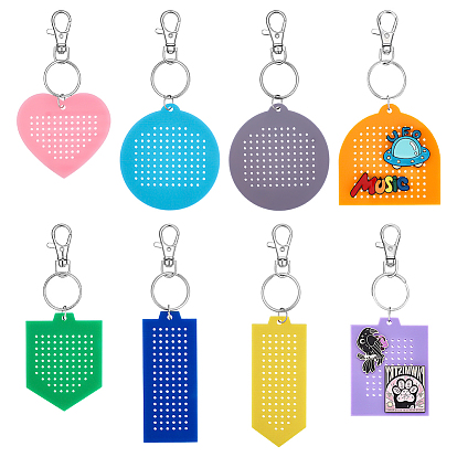 Набор для самостоятельного изготовления подвесного декора., включая акриловый поднос для демонстрации ювелирных изделий в виде броши, застежками сплава поворотные, латунные кольца прыжок открыт