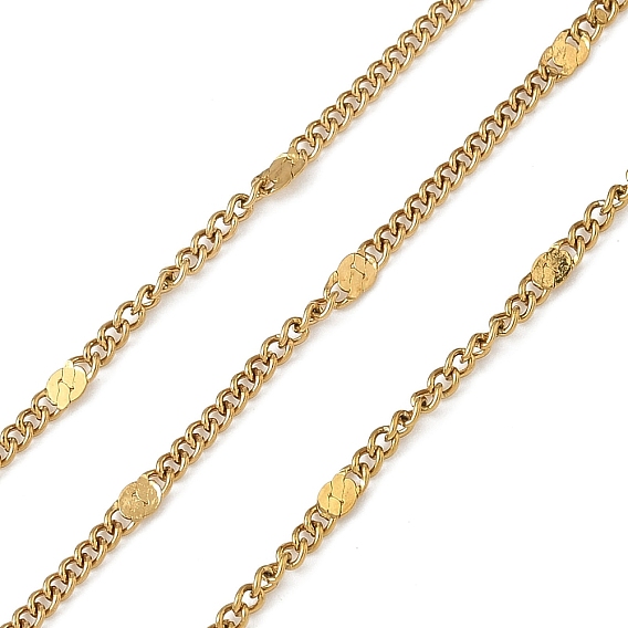 304 из нержавеющей стали Figaro цепи, ионное покрытие (ip), пайки, с катушкой