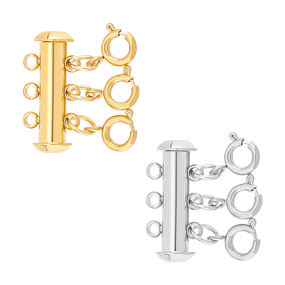 2 шт. 2 цвета 304 застежки-замки из нержавеющей стали, с застежками пружинного кольца, трубка