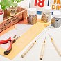 DIY Jewelry Kits, with PVC Protect Shields, Aluminium Micro Rings, Ferro-nickel Hair Pliers, Wood Handle Iron Crochet Hook Needles