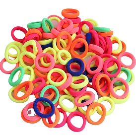 Sweet and Stylish Hair Ties for Kids - Pack of 100 Cute Sausage-shaped Elastic Bands