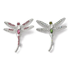 Броши из сплава стрекоз со стразами для одежды-рюкзака