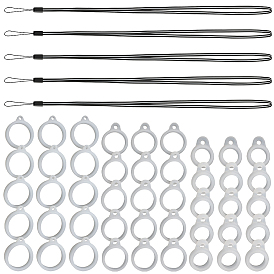 5шт. резиновые ремешки, с пластиковой фурнитурой и силиконовой подвеской в стиле 3