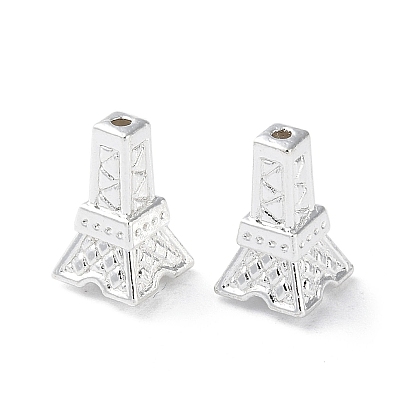 Alloy Beads, Long-Lasting Plated, Eiffel Tower