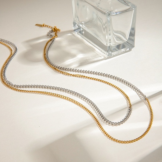 304 двухслойные витые цепочки из нержавеющей стали для женщин