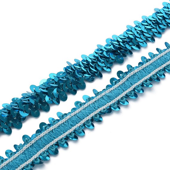 Spitzenbesatz aus Garn, mit Pailletten und elastischer Faser