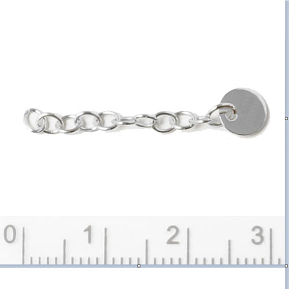 925 терминаторы из стерлингового серебра, концевая цепочка с плоскими круглыми подвесками