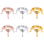 6Pcs 3 Colors Alloy Display Holder, for Crystal Ball