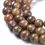 Natural Unakite Beads Strands, Round