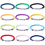 12шт 12 цвета полимерная глина и акриловые бусины наборы тянущихся браслетов, футбол