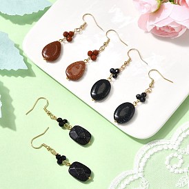 Серьги из золота, с 304 нержавеющей стали серьги крючки, золотые