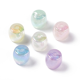 Opaque Acrylic Beads, AB Color, Macaron Color, Barrel