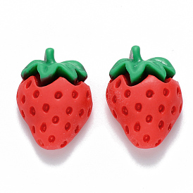Resin Decoden Cabochons, Imitation Food, Strawberry