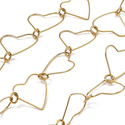 304 ссылка цепи из нержавеющей стали сердце, пайки, с катушкой, ионное покрытие (ip)