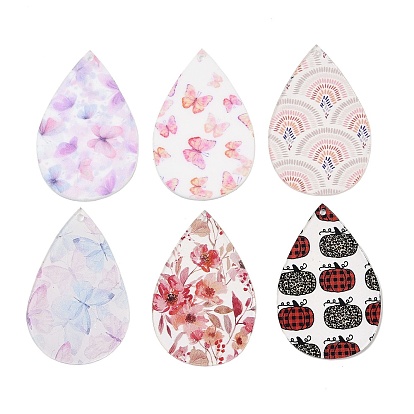 Печатные подвески из непрозрачного акрила