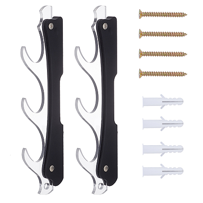 3-уровневые акриловые подставки для мечей-катан, деревянные кронштейны мольберты для демонстрации самурайских мечей, вмещает до 3 мечей