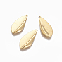 PVD Vacuum Plating 304 Stainless Steel Pendants, Leaf