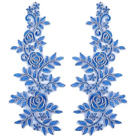 Кружевные аппликации с вышивкой из полиэстера, украшения аксессуары для cheongsam, платье, цветок