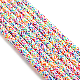 Ручной полимерные нити глины шарик, Heishi бусы, для поделок ювелирных изделий, Диск / плоские круглые