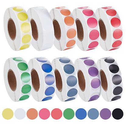 20рулоны 10цветные самоклеящиеся бумажные подарочные этикетки, клейкие этикетки на рулоне для вечеринки, рождественские каникулы декоративные подарки