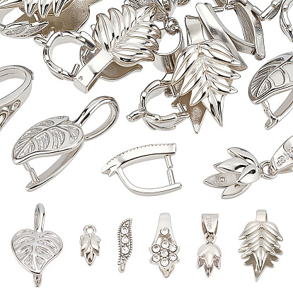 30 шт. 6 стили латунные дужки, льда поручительств выбор щепотка, без никеля 