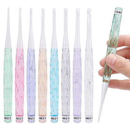 8шт. 8 цветные пластиковые крючки для вязания