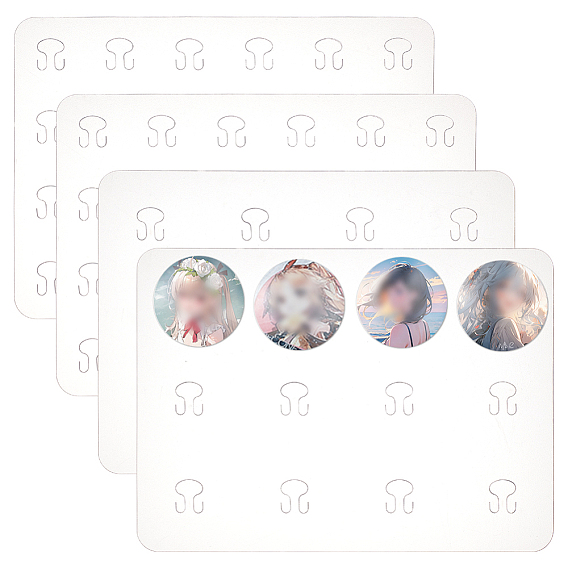 2шт. 2 стили прозрачные ПВХ-пластины для обезболивания, прямоугольные