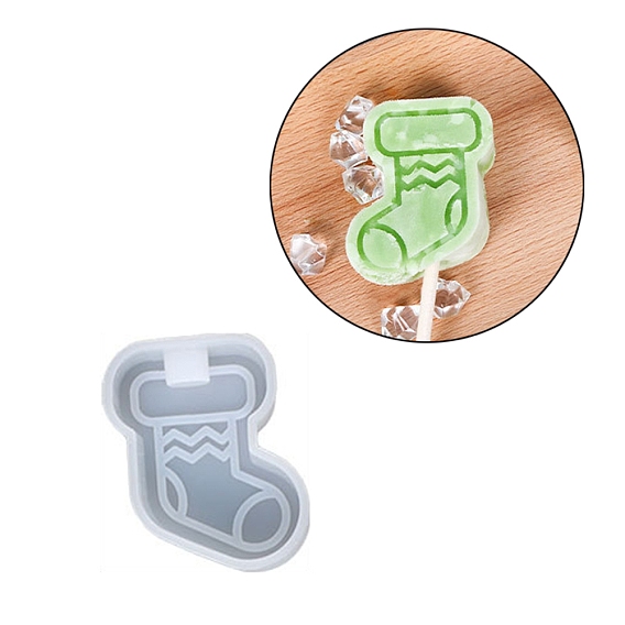 DIY Christmas Sock Silicone Molds, for Ice Cream, Resin Craft Making