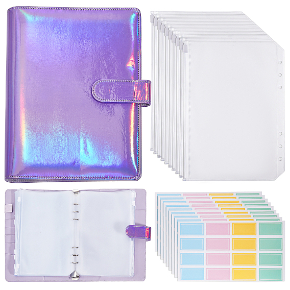 Наборы для хранения игл для вязания крючком, a5 мини-фотоальбомы из искусственной кожи, альбомы для сбора фотокарточек, с самоклеящимися пустыми наклейками из ПВХ, a5 мешки из ПВХ с вкладышами