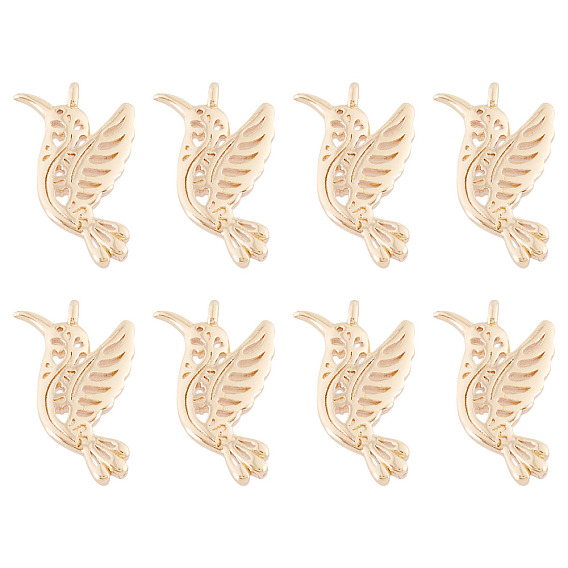 8 латунные подвески шт., амулеты птиц