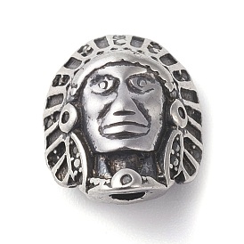 316 Surgical Stainless Steel Beads, Indian Head