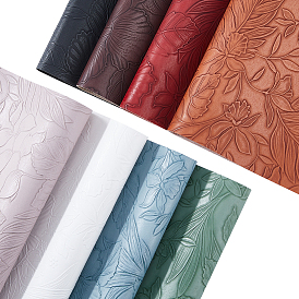 8 Sheets 8 Colors PVC Leather Fabric, Rectangle