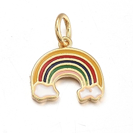 Латунь эмаль прелести, с прыжковых колец, радуга