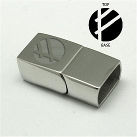 Fermoirs magnétiques de 304 acier inoxydable , rectangle