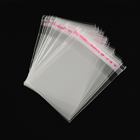  OPP Cellophane Bags, Small Jewelry Storage Bags, Self-Adhesive Sealing Bags, Rectangle