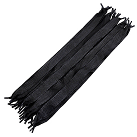 Cordons de tissu, avec un embout de cordon noir, pour la fabrication de poignée de corde de sac de cadeau de bricolage