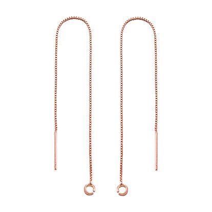 Серьги-гвоздики из экологически чистой латуни, с петлей, ушные резьбы, покрытие стойки и длительное покрытие, без свинца и без никеля 