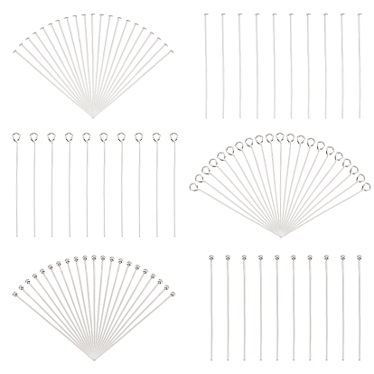900 шт. 3 стили 304 штифты с ушком из нержавеющей стали, комплекты головных и шаровых пальцев