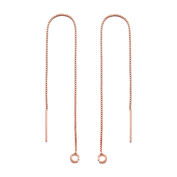 Серьги-гвоздики из экологически чистой латуни, с петлей, ушные резьбы, покрытие стойки и длительное покрытие, без свинца и без никеля 