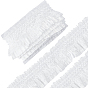 10 Yards Polyester Lace Ribbon, for Clothes Accessories, with Cards