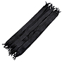 Cordons de tissu, avec un embout de cordon noir, pour la fabrication de poignée de corde de sac de cadeau de bricolage